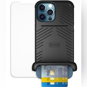 iPhone 15 Pro Max Black Phone Case with Card Slot